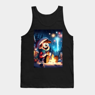 Unveiling Enigmatic Holiday Magic: Gravity Falls Christmas Art for Iconic Festive Designs! Tank Top